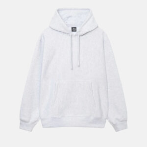 BACK HOOD APPLIQUE WHITE HOODIE,