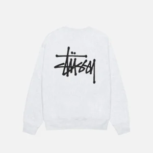 BASIC STÜSSY CREW WHITE