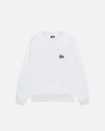 BASIC STÜSSY CREW WHITE