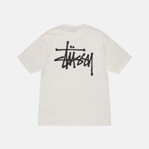 BASIC STÜSSY TEE PIGMENT DYED WHITE