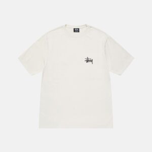 BASIC STÜSSY TEE PIGMENT DYED WHITE