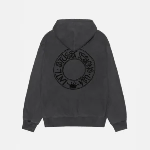 BUANA HOODIE PIGMENT DYED BLACK