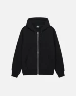 BUANA STOCK ZIP HOODIE BLACK