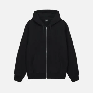 BUANA STOCK ZIP HOODIE BLACK