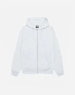 BUANA STOCK ZIP HOODIE WHITE