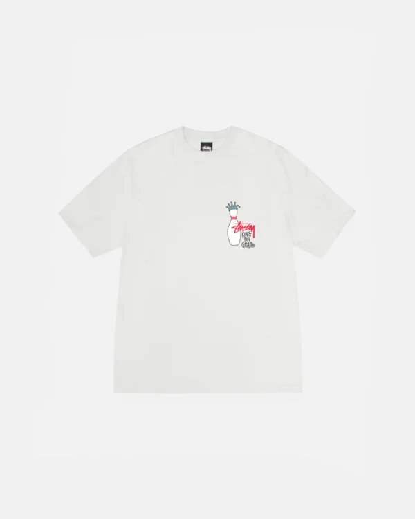 KINGPIN TEE PIGMENT DYED WHITE