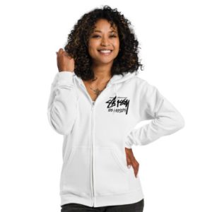 Unisex Stussy Los Angeles Zip up Hoodie