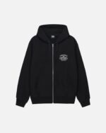 WORLDWIDE ZIP HOODIE BLACK