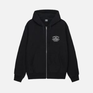 WORLDWIDE ZIP HOODIE BLACK