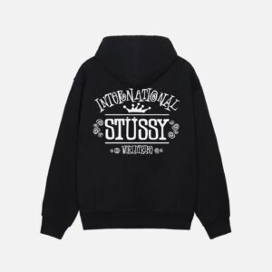 WORLDWIDE ZIP HOODIE BLACK