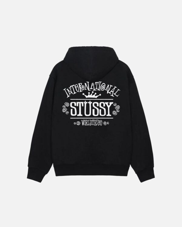 WORLDWIDE ZIP HOODIE BLACK