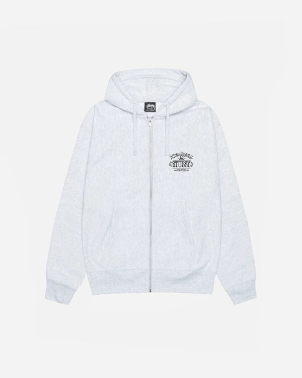 WORLDWIDE ZIP HOODIE WHITE