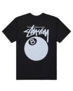 Stussy 8 Ball Pigment Dyed Tee Black