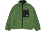 Stussy 8 Ball Sherpa Reversible Jacket – Green