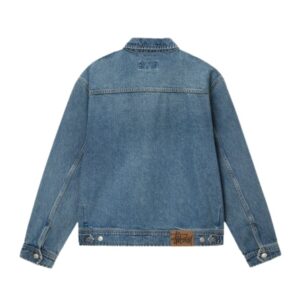 STUSSY ZIP WORK JACKET DENIM-BLUE