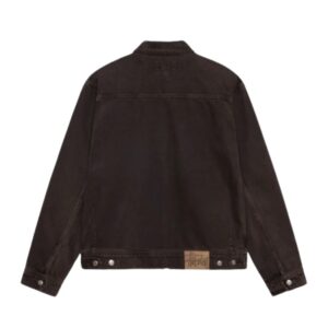 STUSSY ZIP WORK JACKET DENIM – BROWN